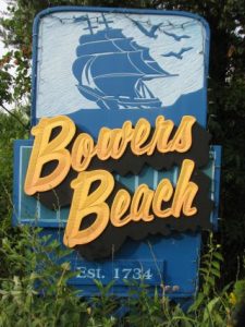 Town of Bowers sign